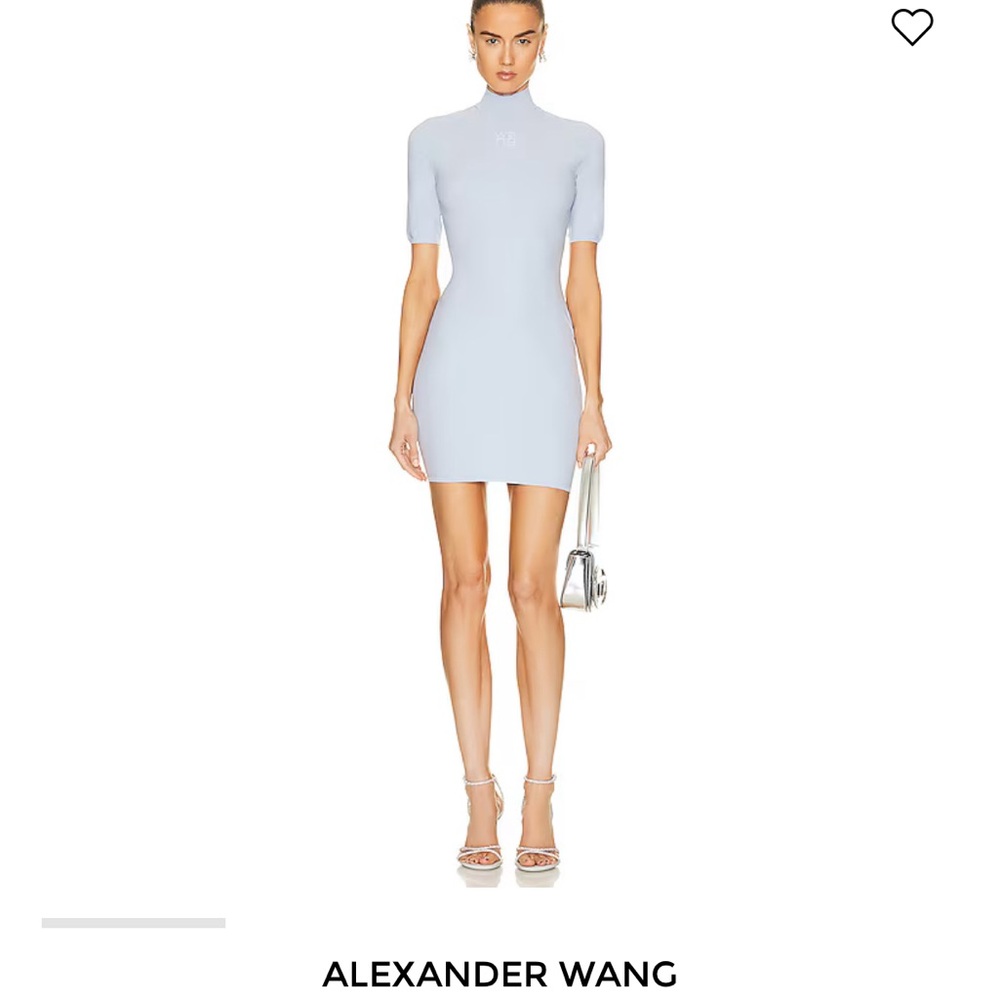 “Alexander Wang” - Logo Printed Mini Dress